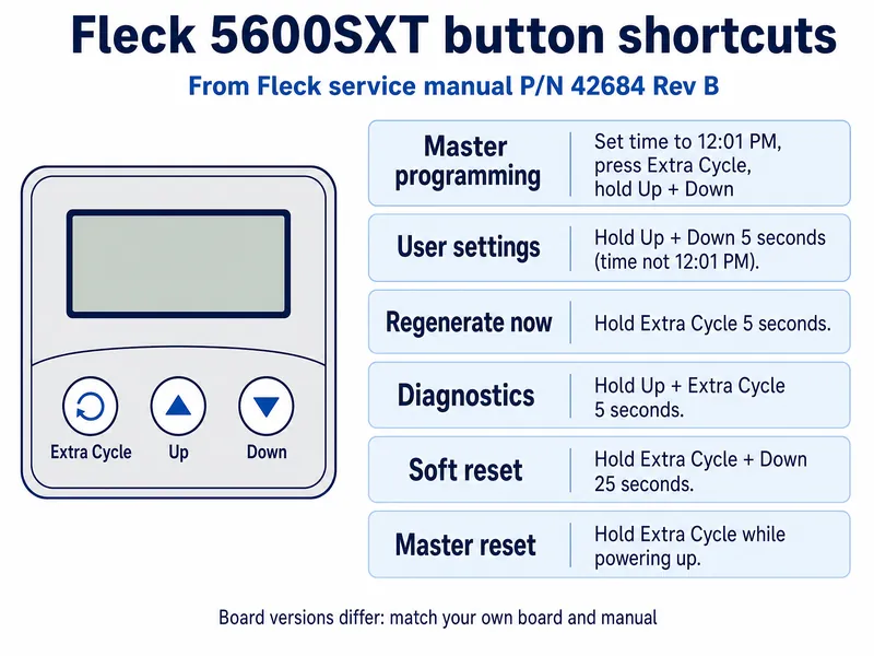 Fleck 5600SXT programming guide